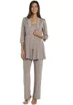 R&M Richards Women's 2 Piece Floral Lace Pantsuit