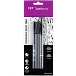 Tombow Fudenosuke Brush Pen 3-Pack