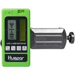 Huepar Laser Detector for Line Level, Digital Receiver used with Pulsing Lasers Up to 200ft, Detect Red and Green Beams, three-s