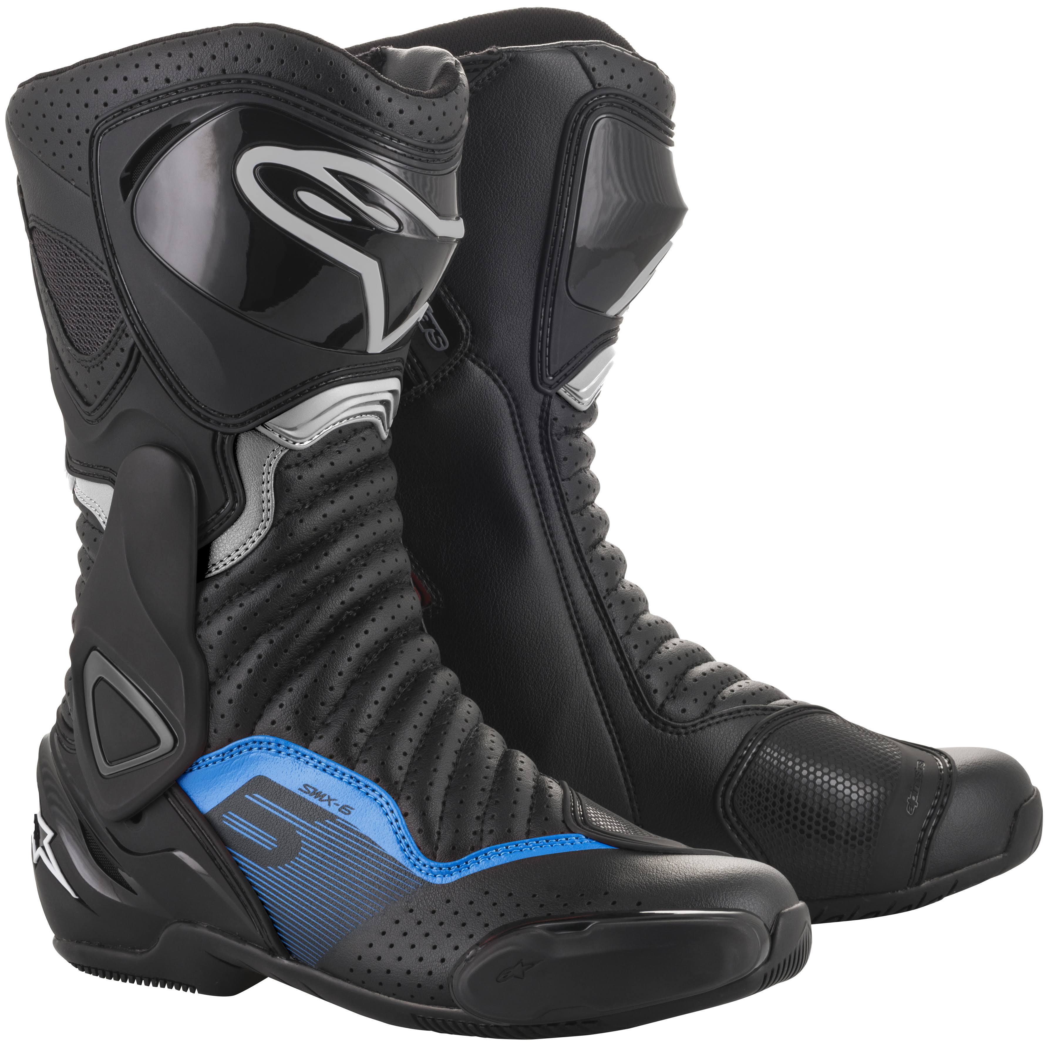 Alpinestars SMX-6 Vented Boots V2 - Black/Gray/Red - Size 44