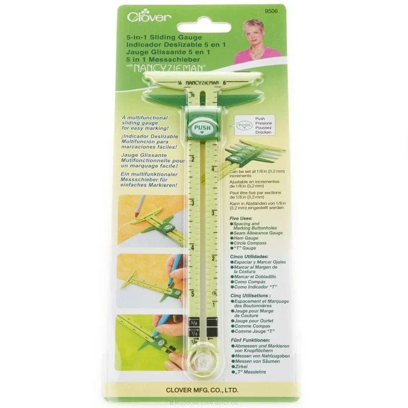 Clover Supersize 5-in-1 Sliding Gauge by Nancy Zieman