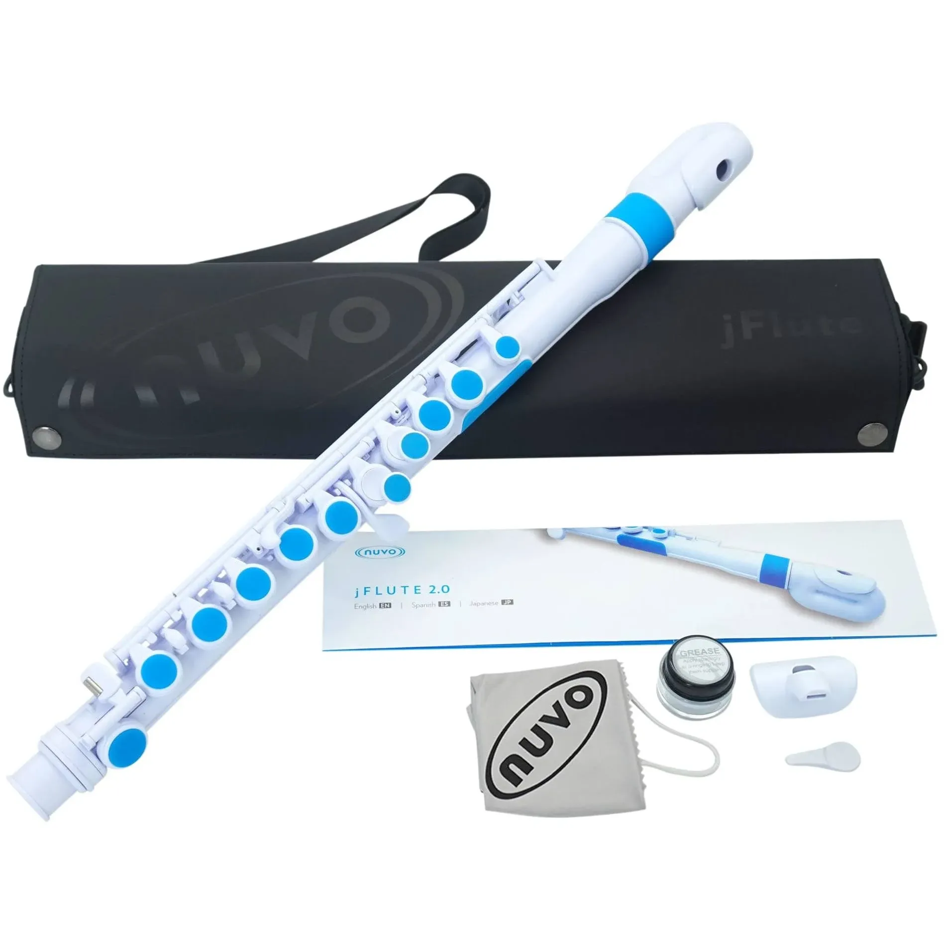 Nuvo Flute, White/Blue (N220JFBL)