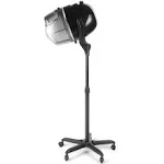 Artist Hand Bonnet Hair Dryer Adjustable Professional Hood Dryer Stand Up Rolling ...