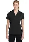 Sport Tek LST640 Ladies PosiCharge RacerMesh Polo - Black - L