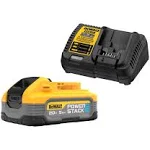 DEWALT Powerstack 20V MAX Battery Starter Kit, Rechargeable, 5Ah, Lithium Ion (DCBP520C)