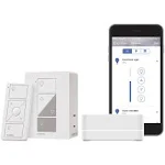 Lutron Caseta Smart Start Kit for Lamps, Plug-In Lamp Dimmer with Smart Bridge and Pico remote, Compatible with Alexa, Apple HomeKit, and the Google Assistant | P-BDG-PKG1P | White 