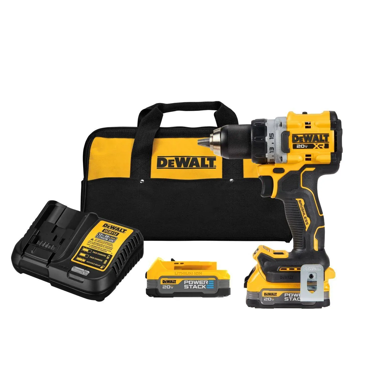 DeWalt DCD800E2 20V Max XR Brushless Cordless 1/2 in. Drill/Driver Kit