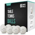 Ping Pong Balls - White 3-Star Table Tennis Balls | High-Performan<wbr/>ce 40+ ABS Bal