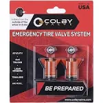 LockNLube Colby Valve Emergency Tire Valve System (2 Red) (CV-EV1)