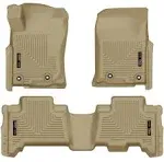 Husky Liners Weatherbeater Floor Mats | Fits 2013-2024 Toyota 4Runner; 2014-2024 Lexus GX460 | Front & 2nd Row, 3-pc Tan - 99573