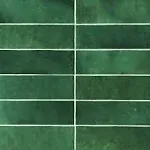 Bedrosians Cloe Gloss Ceramic Tile 2.5" x 8", Green (76-Pack, 10.64 sf)