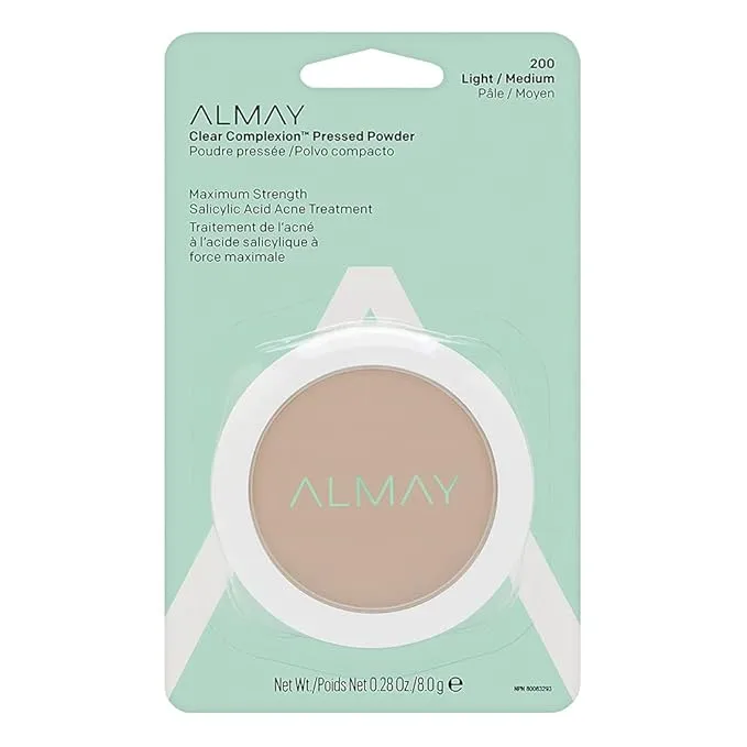 Almay Clear Complexion Pressed Powder, Hypoallergenic, Cruelty Free, Oil Free, -Fragrance Free, Dermatologist Tested