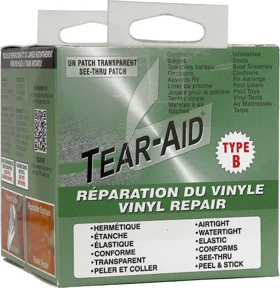 Tear-Aid Patch Type B Seat Repair Patch Kit