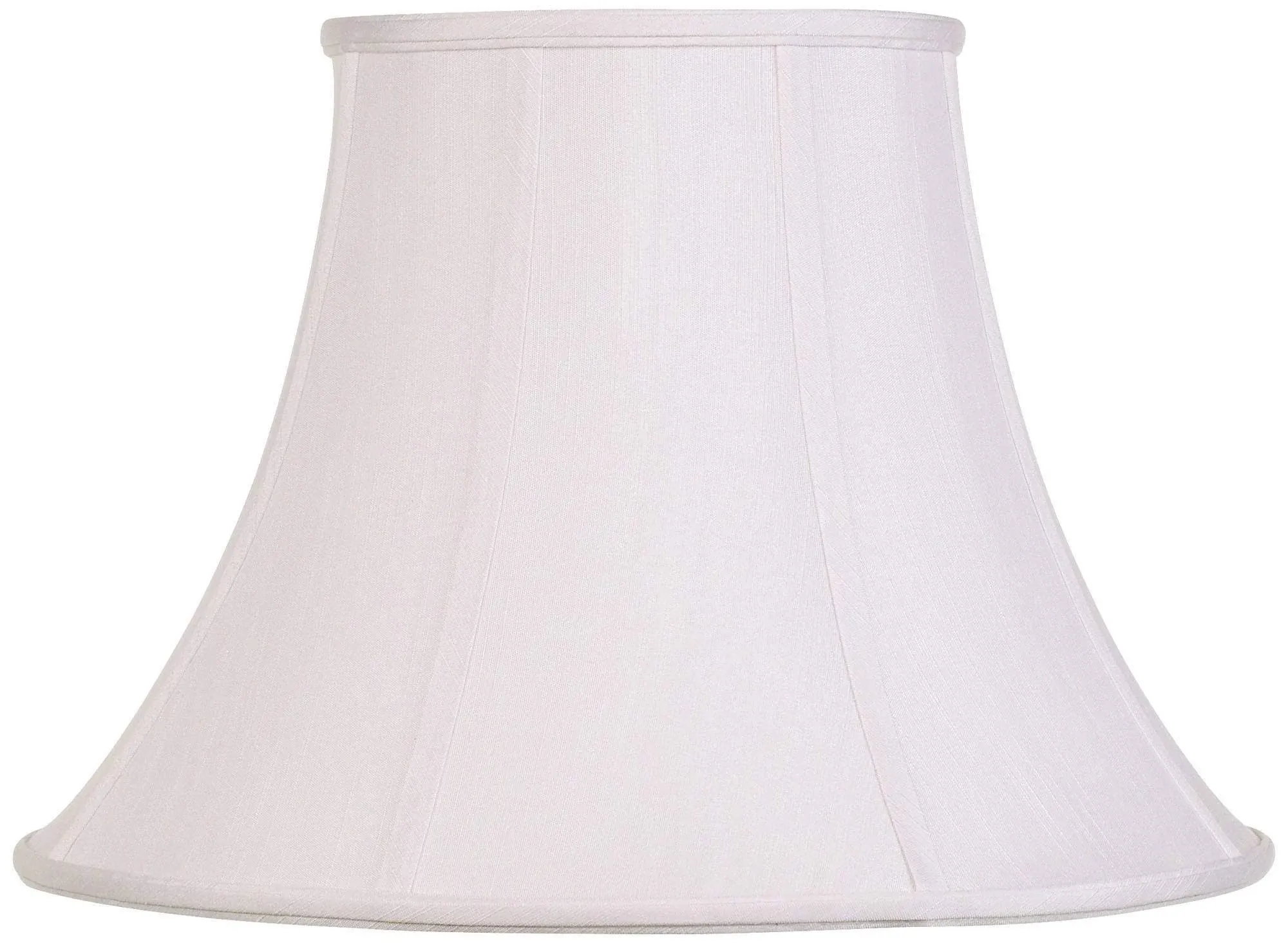 13x19x11 Egg Shell Floor Shantung Lampshade with Brass Spider Fitter - Perfect for Table and Desk Lamps - Large, Egg Shell