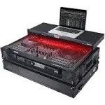 Prox XS-DDJFLX10WLTBLLED | Pioneer DDJ-FLX10 Case with Laptop Shelf and LED