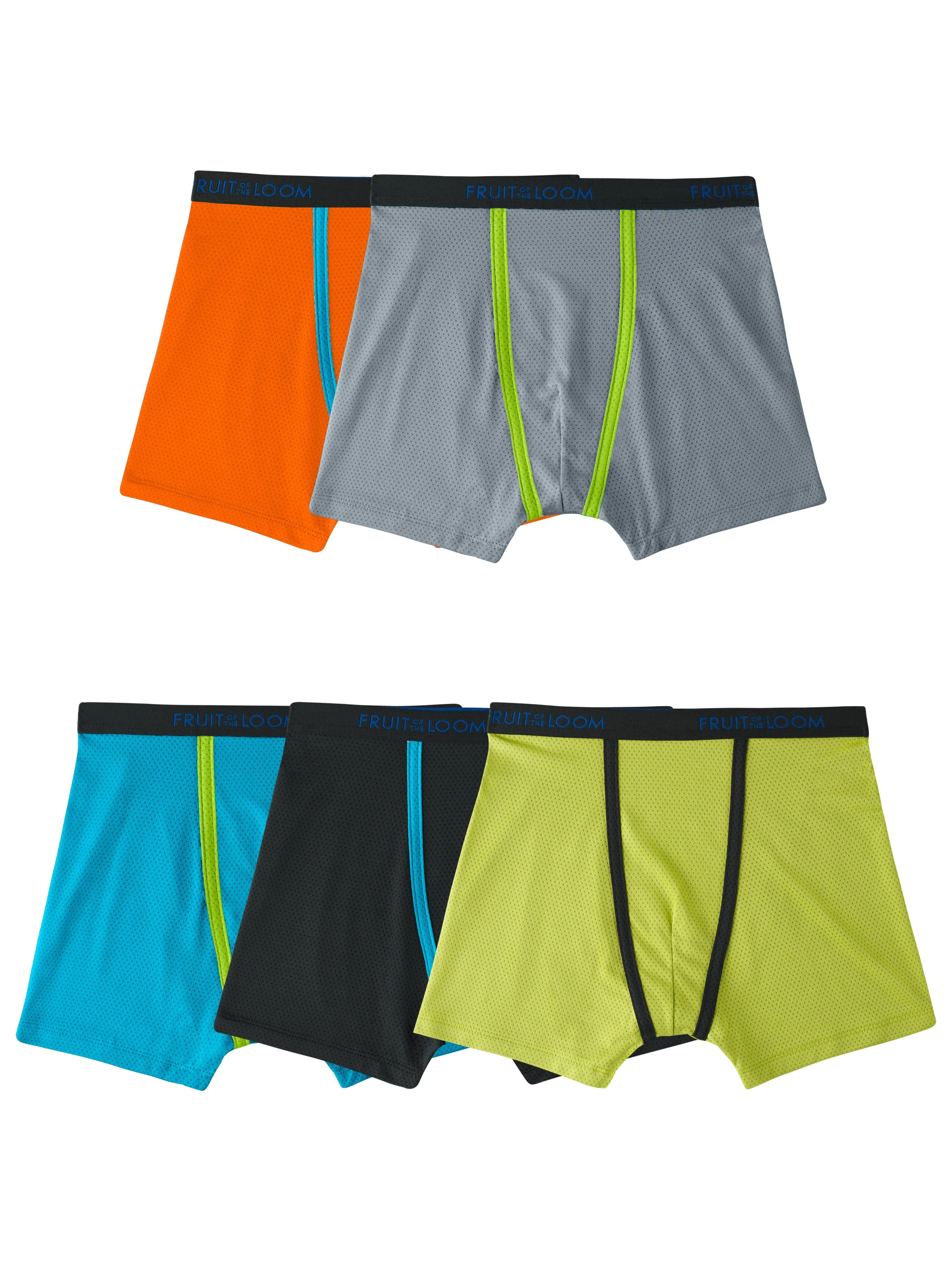 Fruit of the Loom Boys' Breathable Lightweight Boxer Briefs