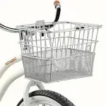 Retrospec Apollo Steel Bike Basket Silver