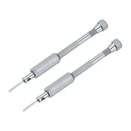 uxcell Micro Precision Screwdriver, 1.4mm Flat Head for Watch Eyeglasses Electronics Repair 2 Pcs