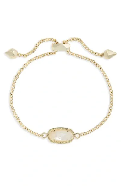 Kendra Scott Elaina Bracelet in Gold Light Blue Illusion