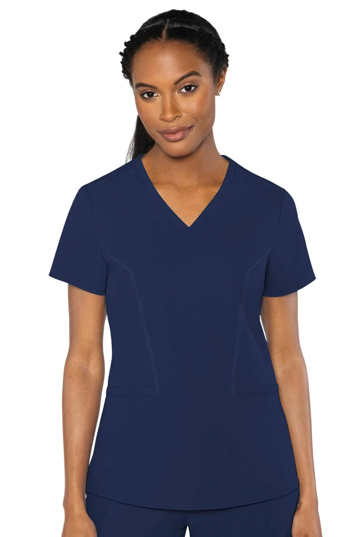 "Clearance Women's Mirror V-Neck Solid Scrub Top"