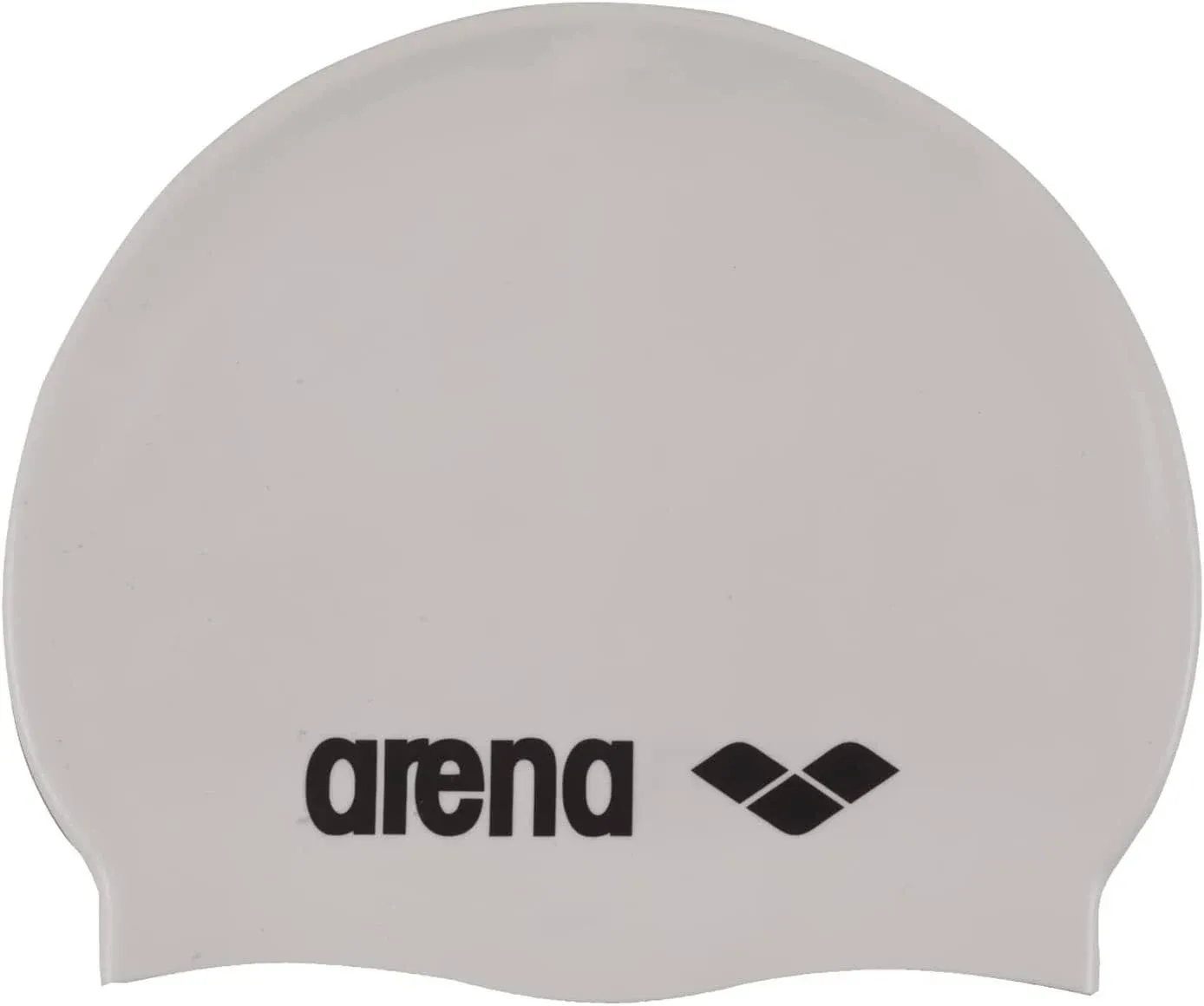 Arena Swim Cap Classic Silicone White Black