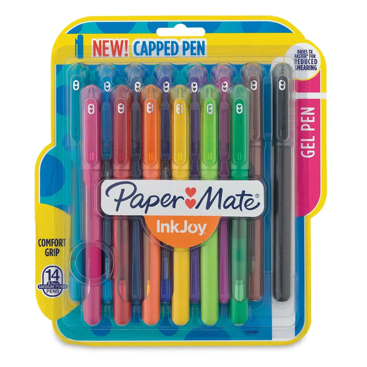 Paper Mate InkJoy Gel Stick Pen, 0.7 mm, Medium, Assorted Ink, 14-Pack