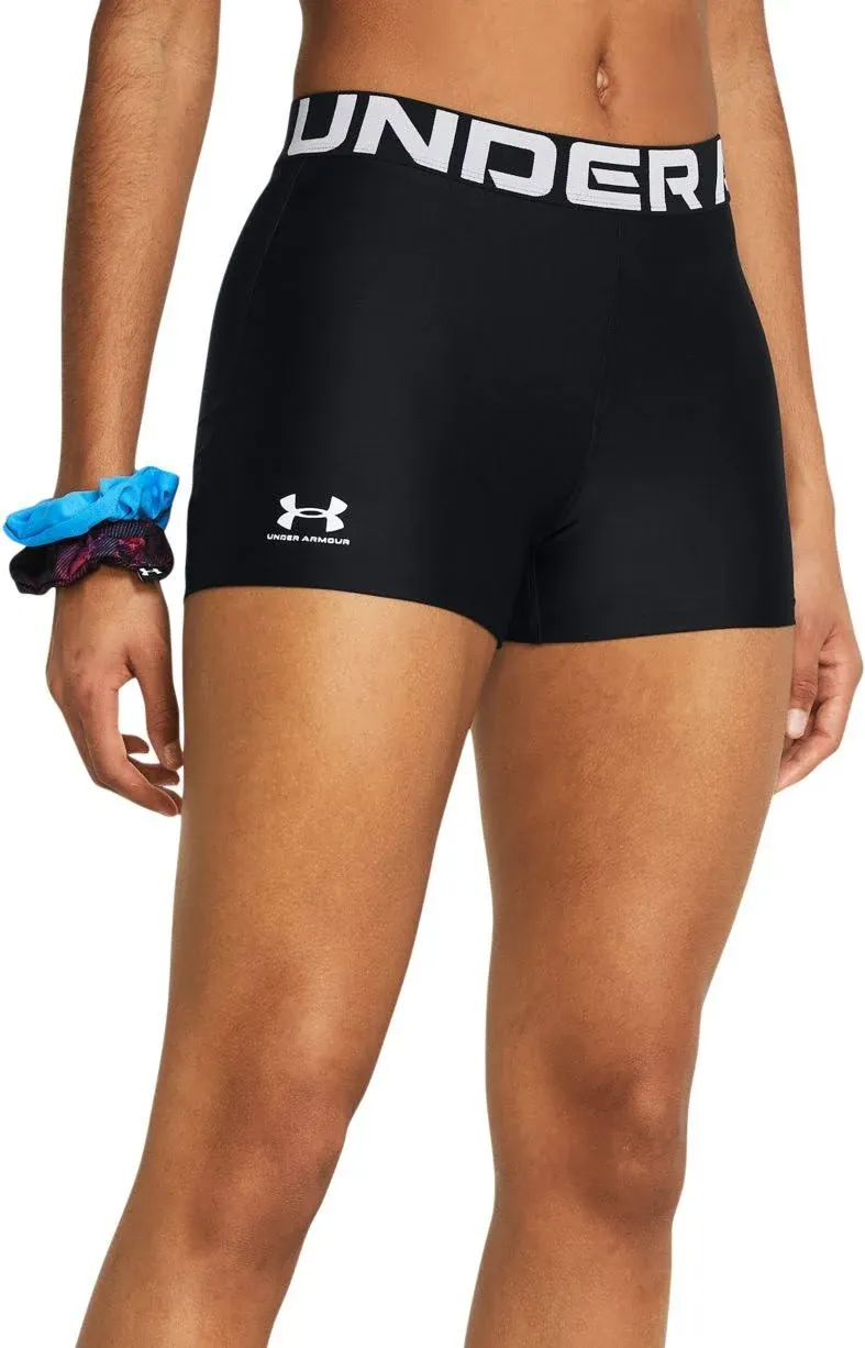 Under Armour Women's Heatgear Shorty Shorts - Black, LG