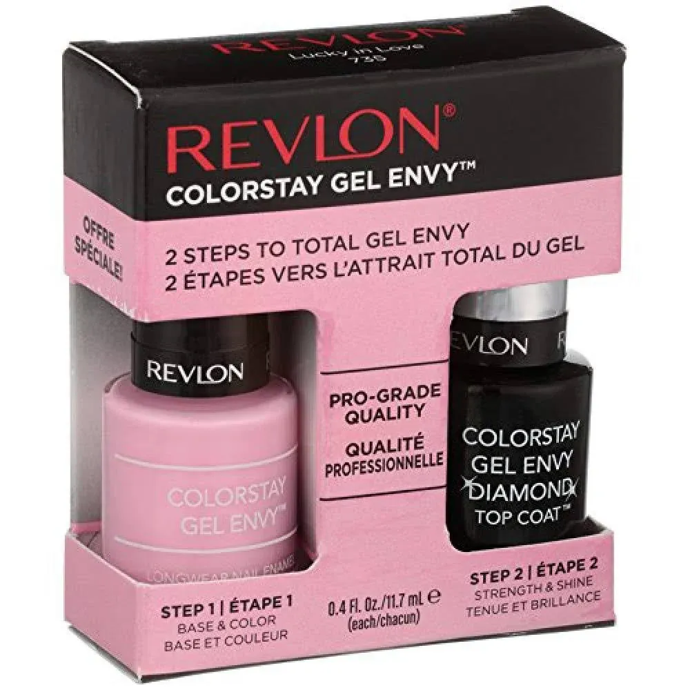 Revlon ColorStay Gel Envy Value Pack, Lucky in Love + Diamond Top Coat