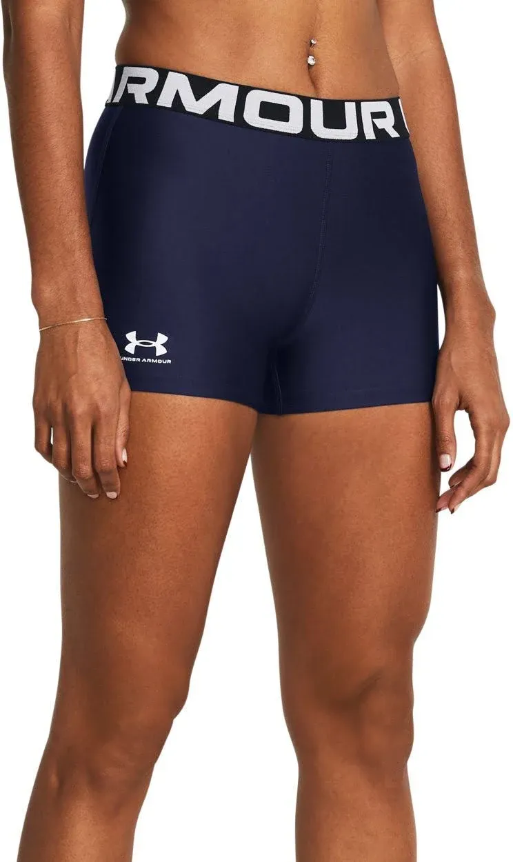 Under Armour Women's Heatgear Shorty Shorts - Blue, XL