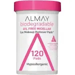 Almay Biodegradable Longwear & Waterproof Eye Makeup Remover Pads 80 Pads