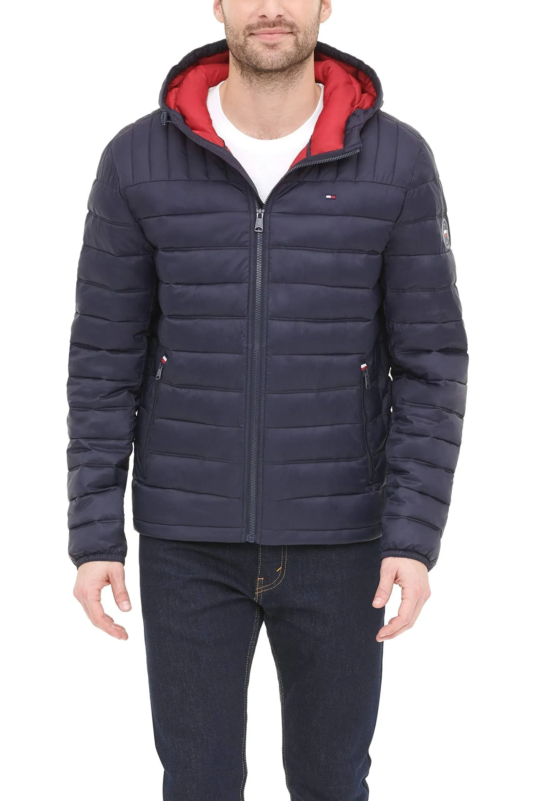 Tommy Hilfiger Men's Water Resistant Ultra Loft Filled Hooded Puffer Jacket