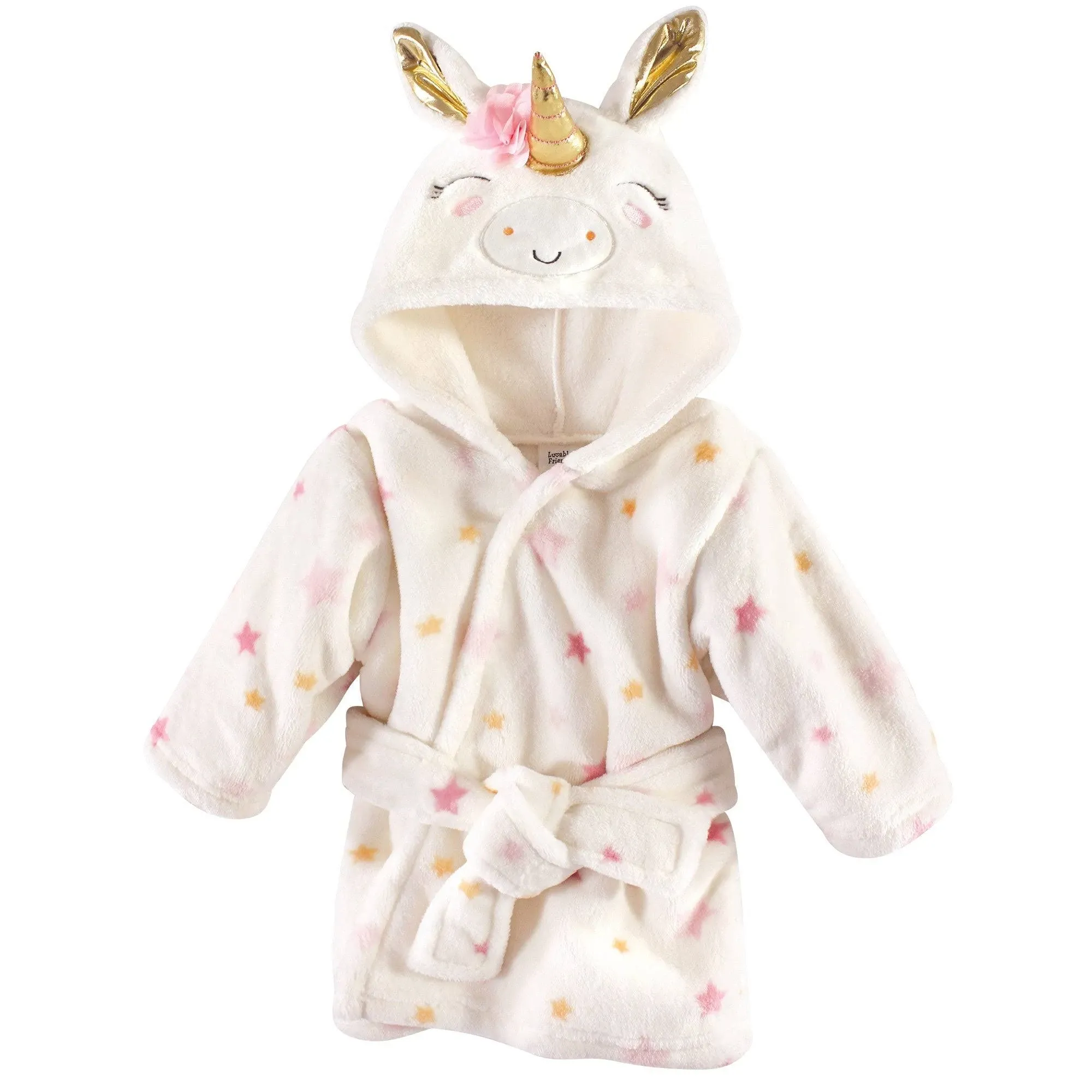 Luvable Friends Unicorn Stars Plush Bathrobe