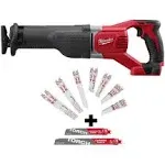 18V Cordless SAWZALL Reciprocating Saw with Blade Set Variable Speed 18 Piece