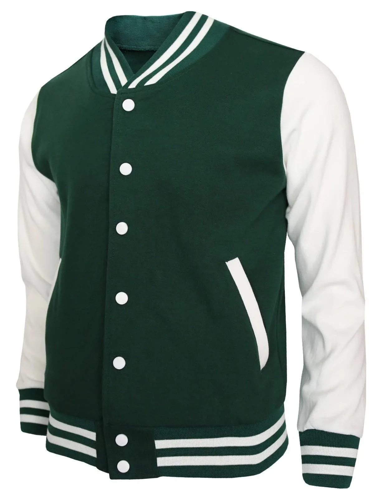 BCPOLO Baseball Jacket Varsity Baseball Cotton Jacket Letterman Jacket 8 Colors