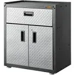 Gladiator Ready-to-Assemble 3/4 Door GearBox 28-in W x 31-in H x 18-in D Freestanding Steel Garage Cabinet in Gray | GAGB28KDYG