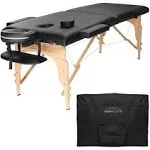 Saloniture Portable Professional Folding Massage Table with Carrying Case