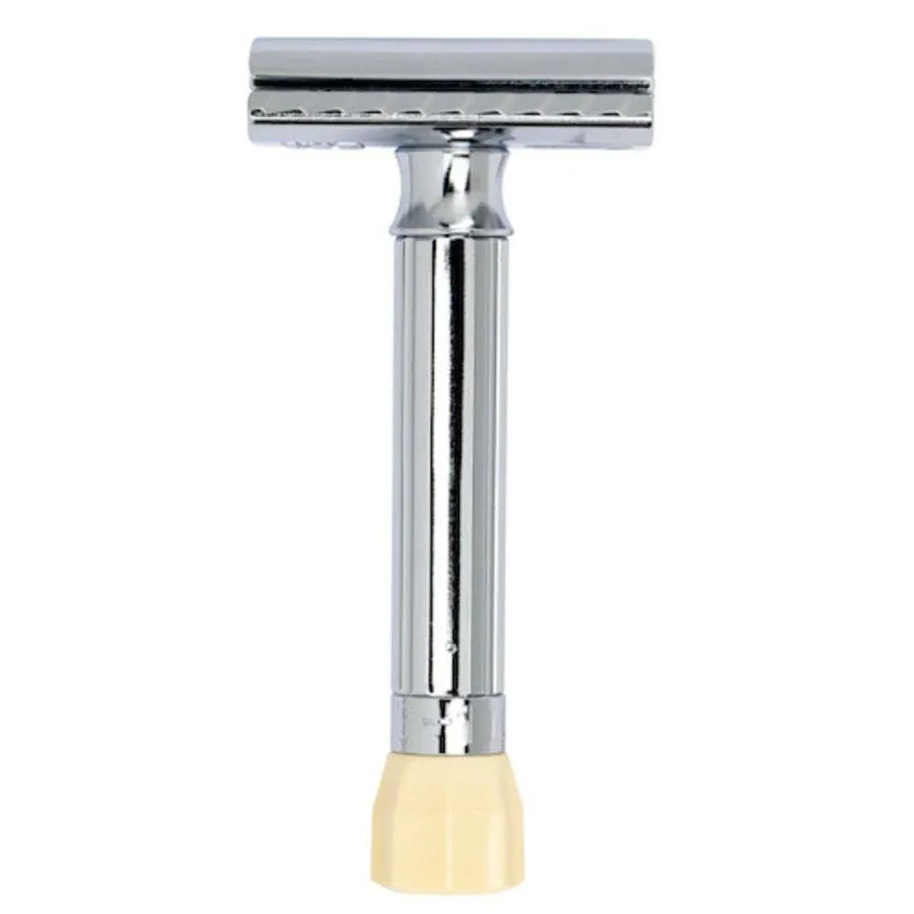 Merkur Solingen Merkur Progress 2-Piece Adjustable Double Edge Safety Razor Short Handle Chrome 0.25 Lb.