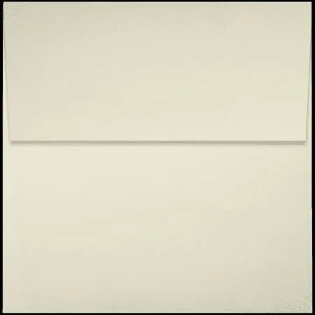 LUXPaper Square Invitation Envelopes | Peel & Press | 4" x 4" | Natural | 70lb. Text | 50 Qty