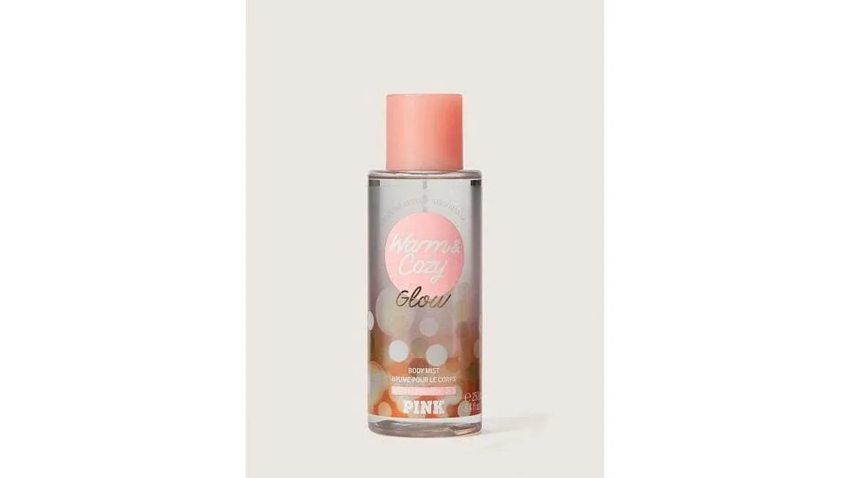 VICTORIA&#039;S SECRET PINK WARM &amp; COZY GLOW BODY MIST SPRAY 8.4 FL OZ