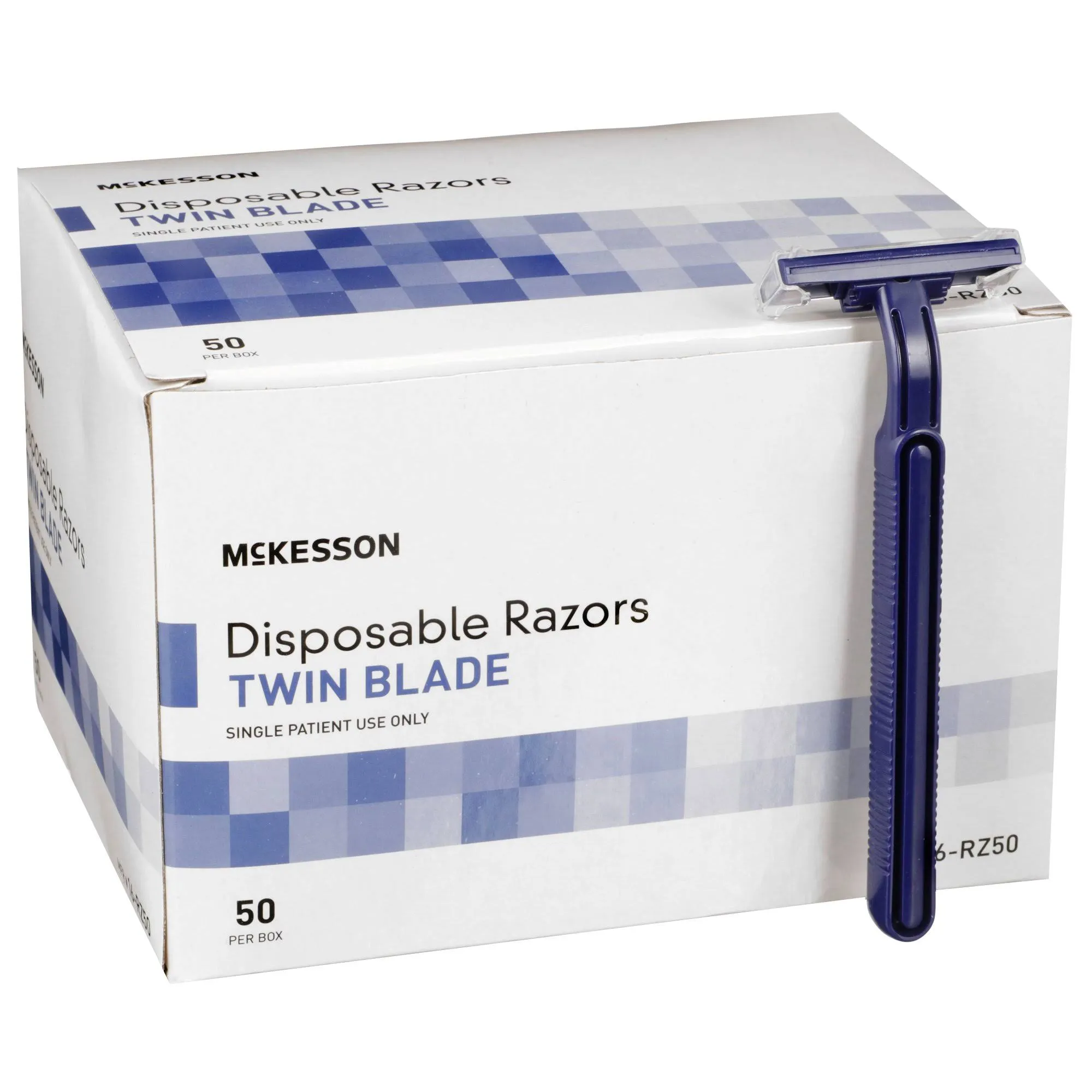 McKesson Razor Twin Blade Disposable, 100 EA/CS 