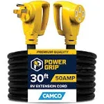 Camco Power Grip Extension Cord - 50 Amp - 30' 55195