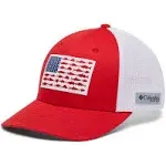 Columbia PFG Mesh Fish Flag Ball Cap - Red