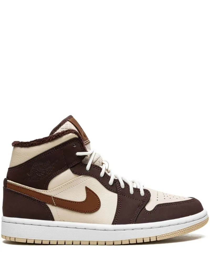 WMNS Air Jordan 1 MID SE "Brown Basalt Fleece"