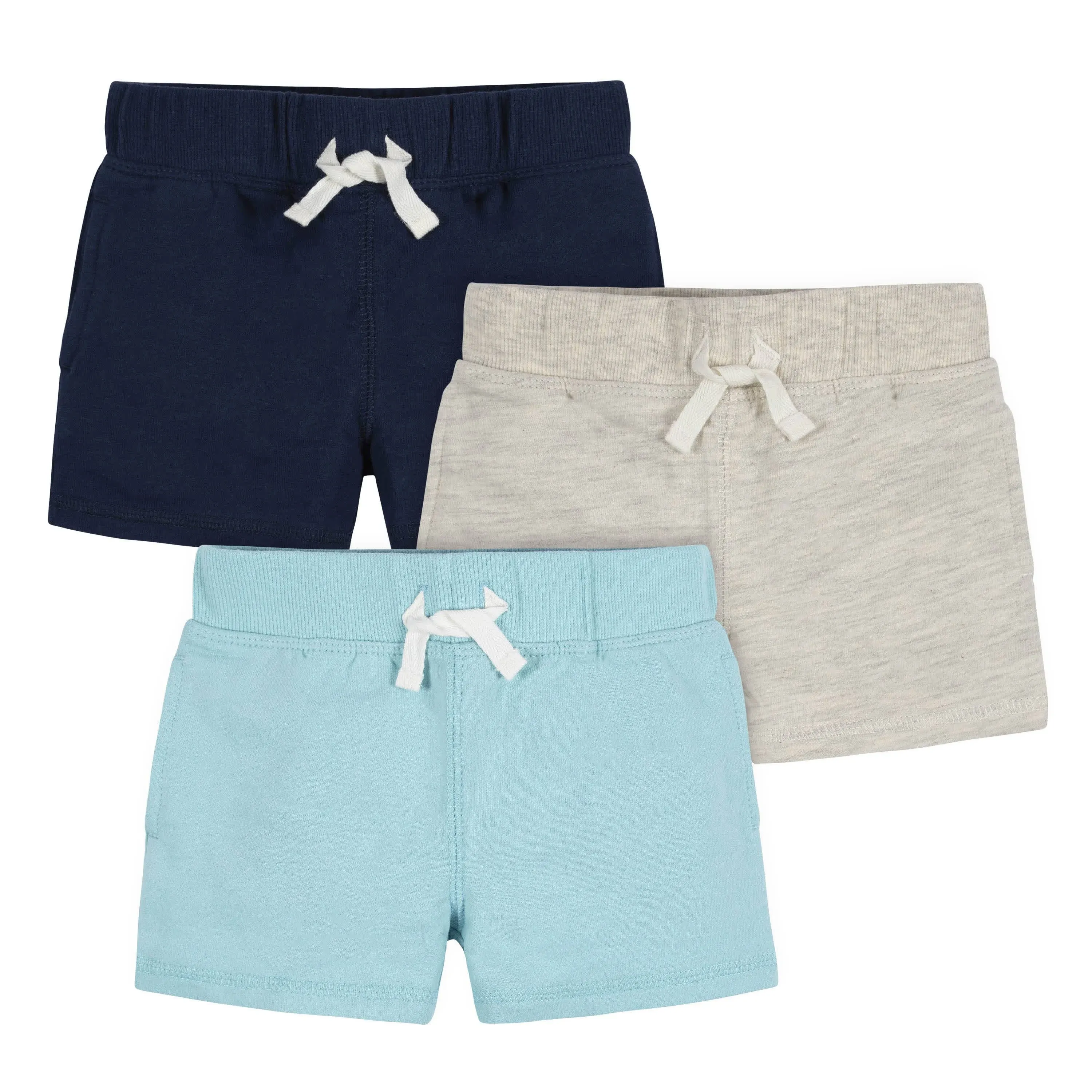 Gerber Baby Boys' Toddler 3-Pack Pull-On Knit Shorts