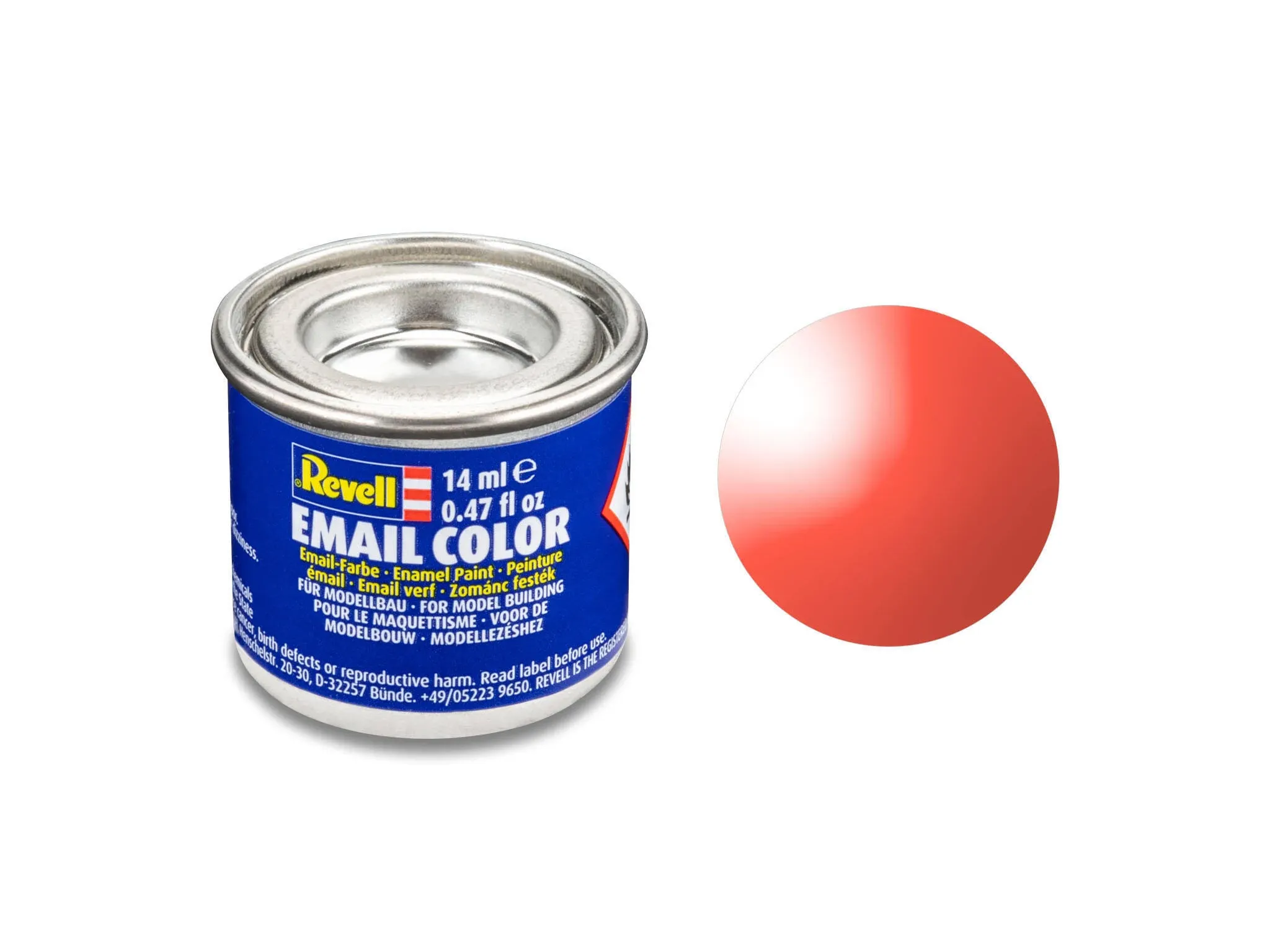 REVELL ENAMEL 32731 RED CLEAR 14ml (clear paint)