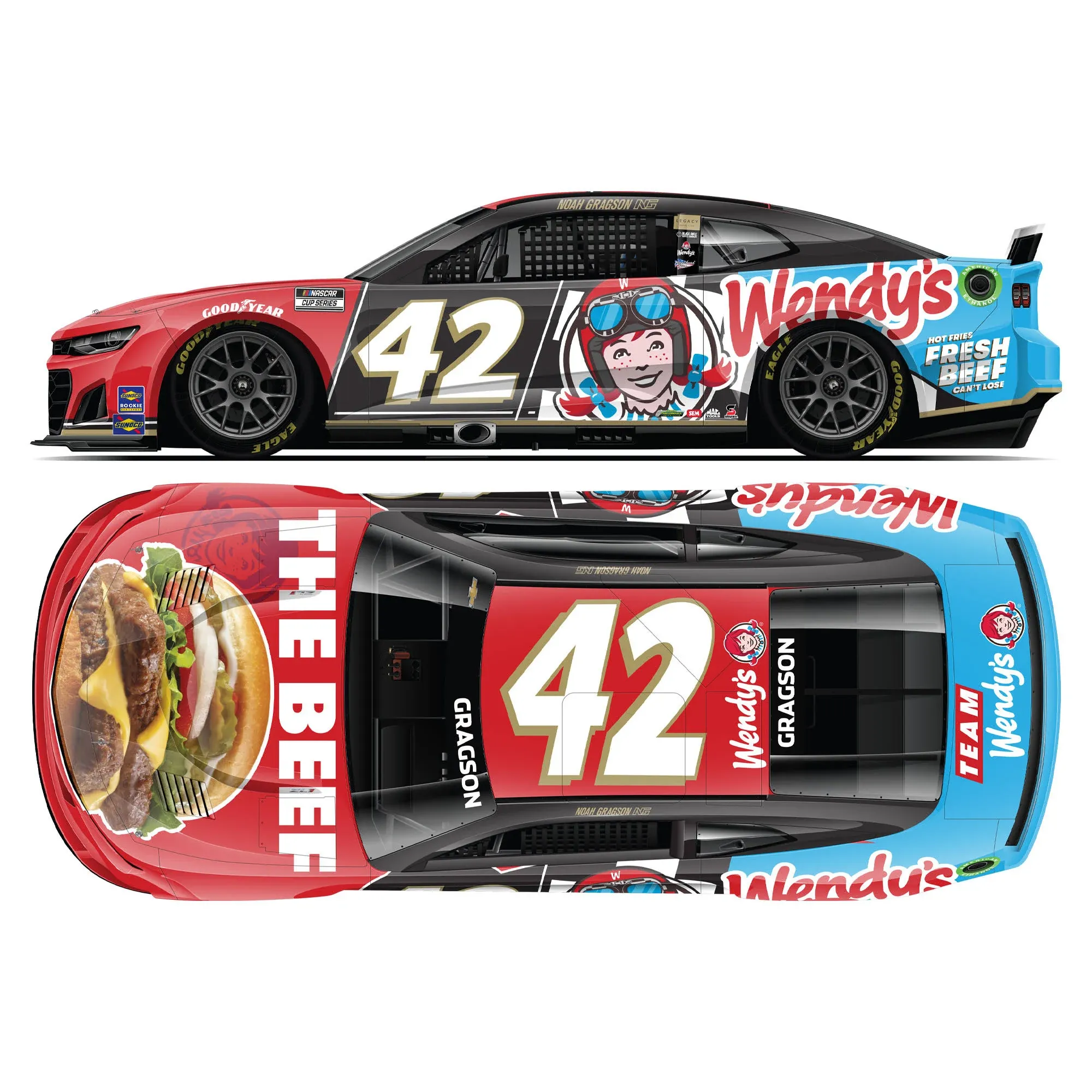 Noah Gragson #42 2023 Wendy's 1:64 Die-Cast