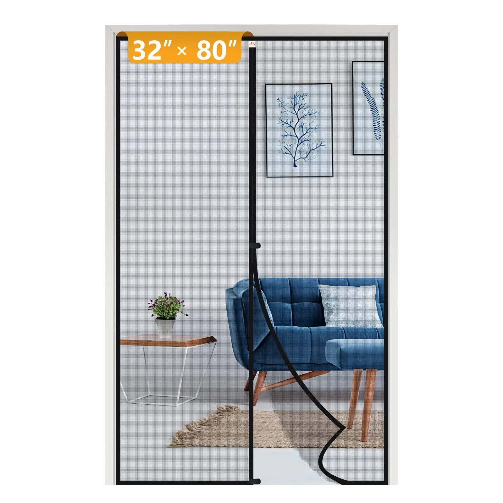 Yotache Magnetic Screen Door Fits Door Size 80 Screen Size