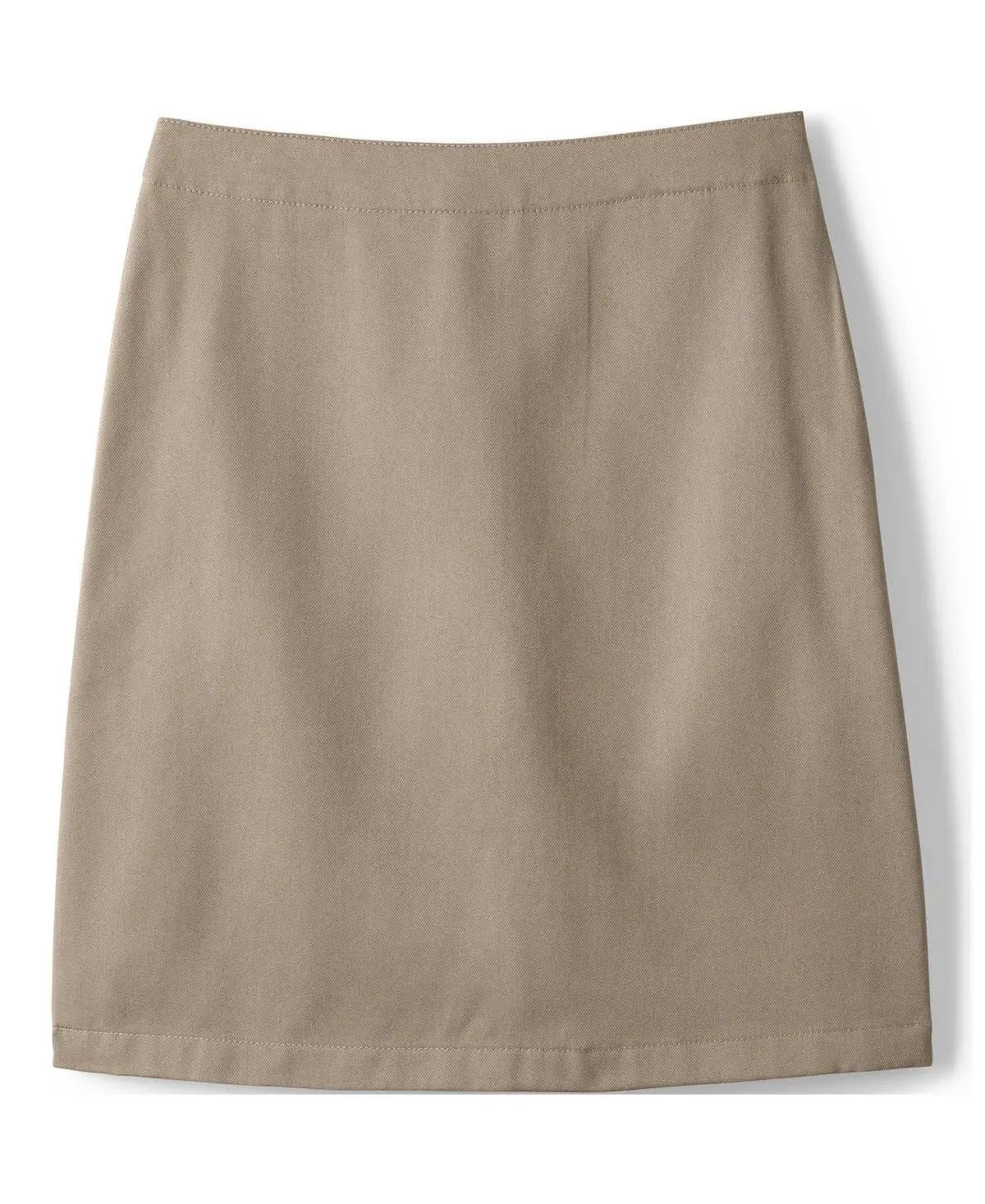 Lands' End School Uniform Girls Blend Chino Skort Top of Knee - 4 - Khaki