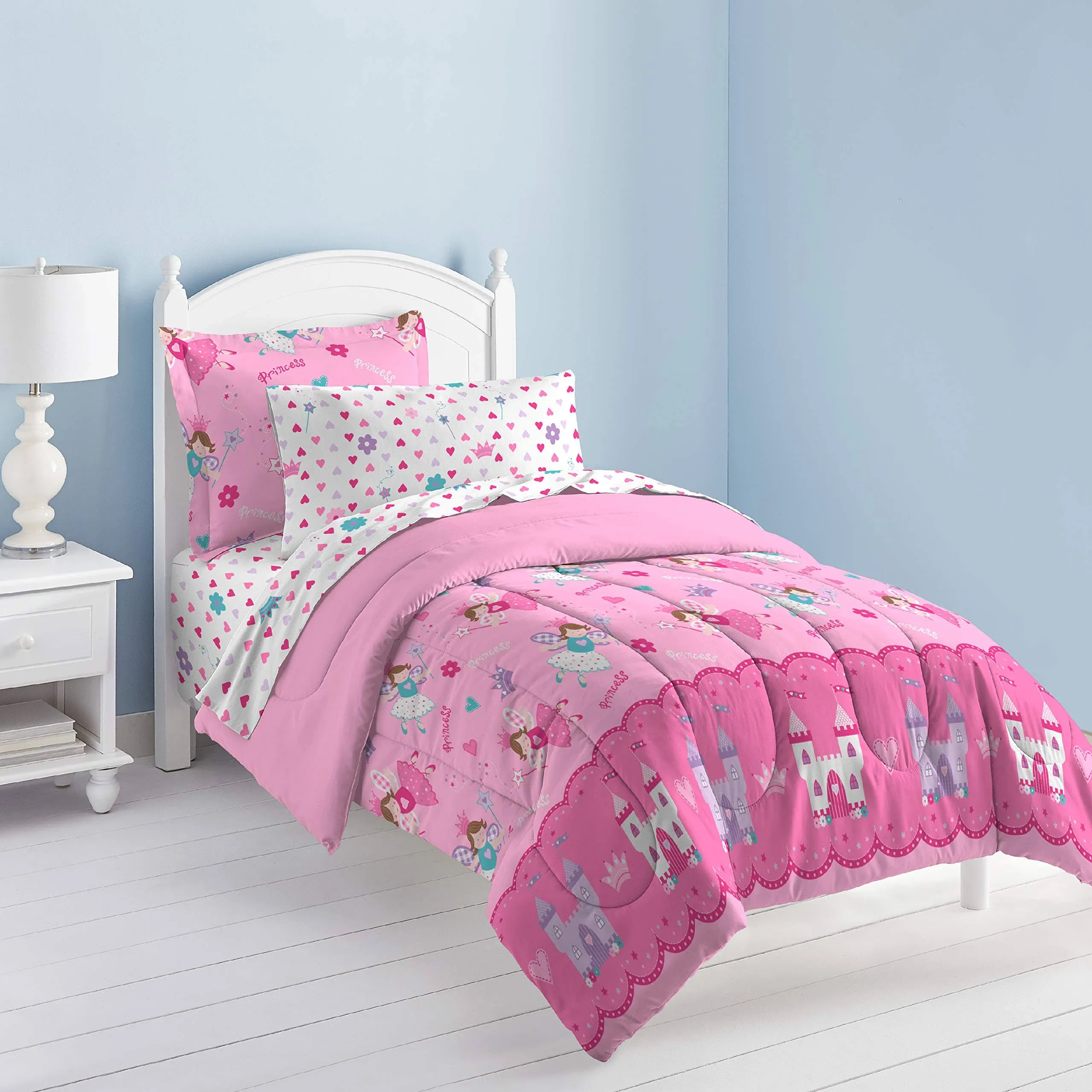 Dream Factory Magical Princess Bed Set, Pink