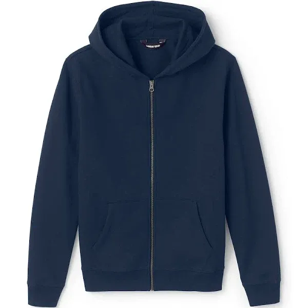 Lands' End School Uniform Adult Zip Front Sweatshirt